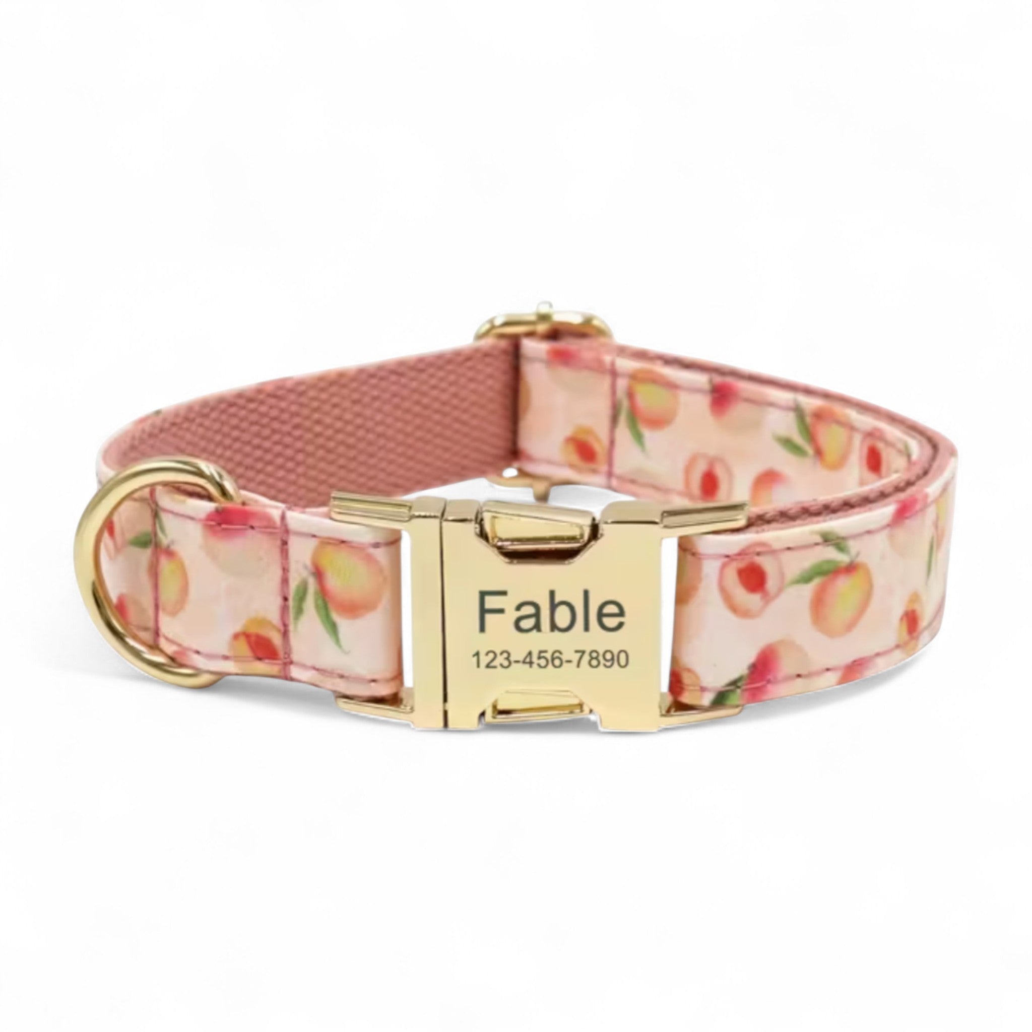 Peachy Bloom Dog Collar