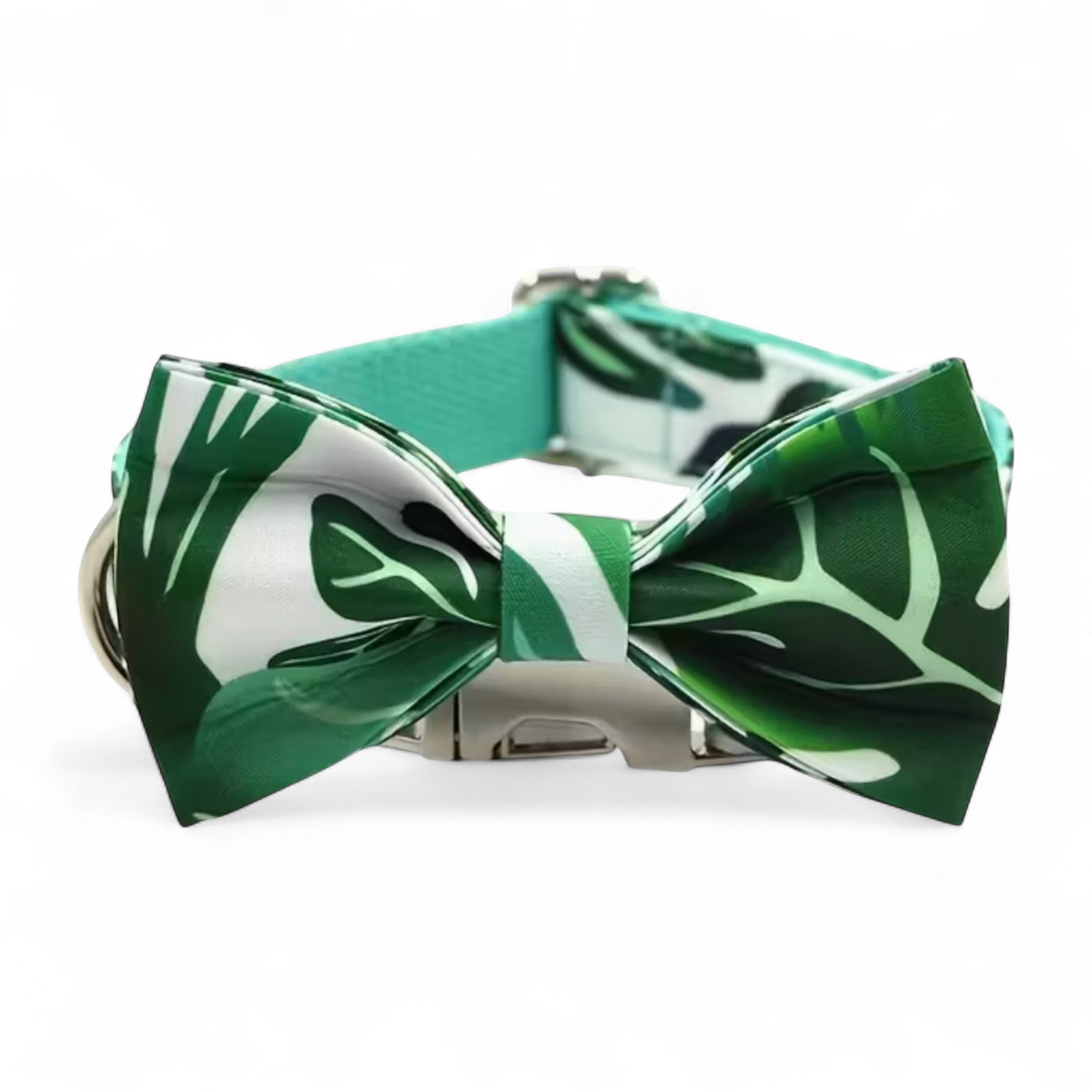 Tropical Leaf Dog Collar & Leash Set