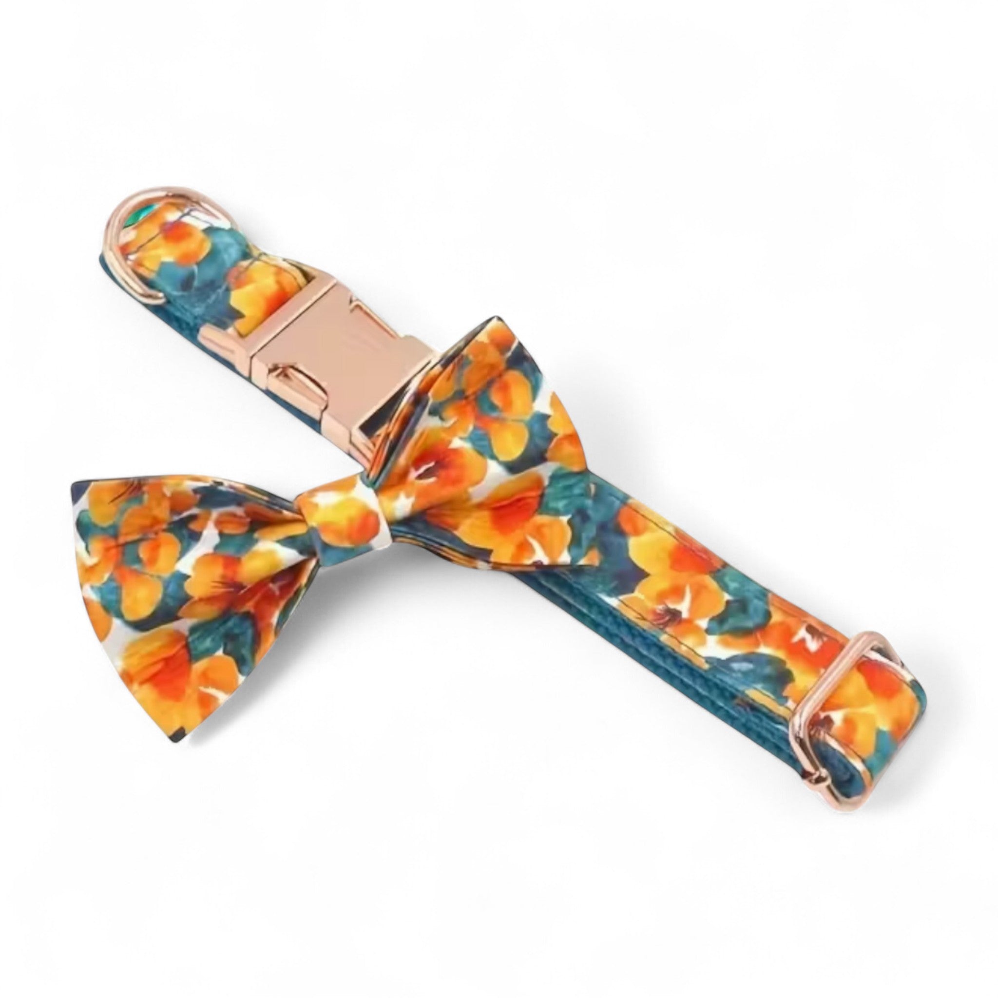 Golden Bloom Dog Collar & Leash Set