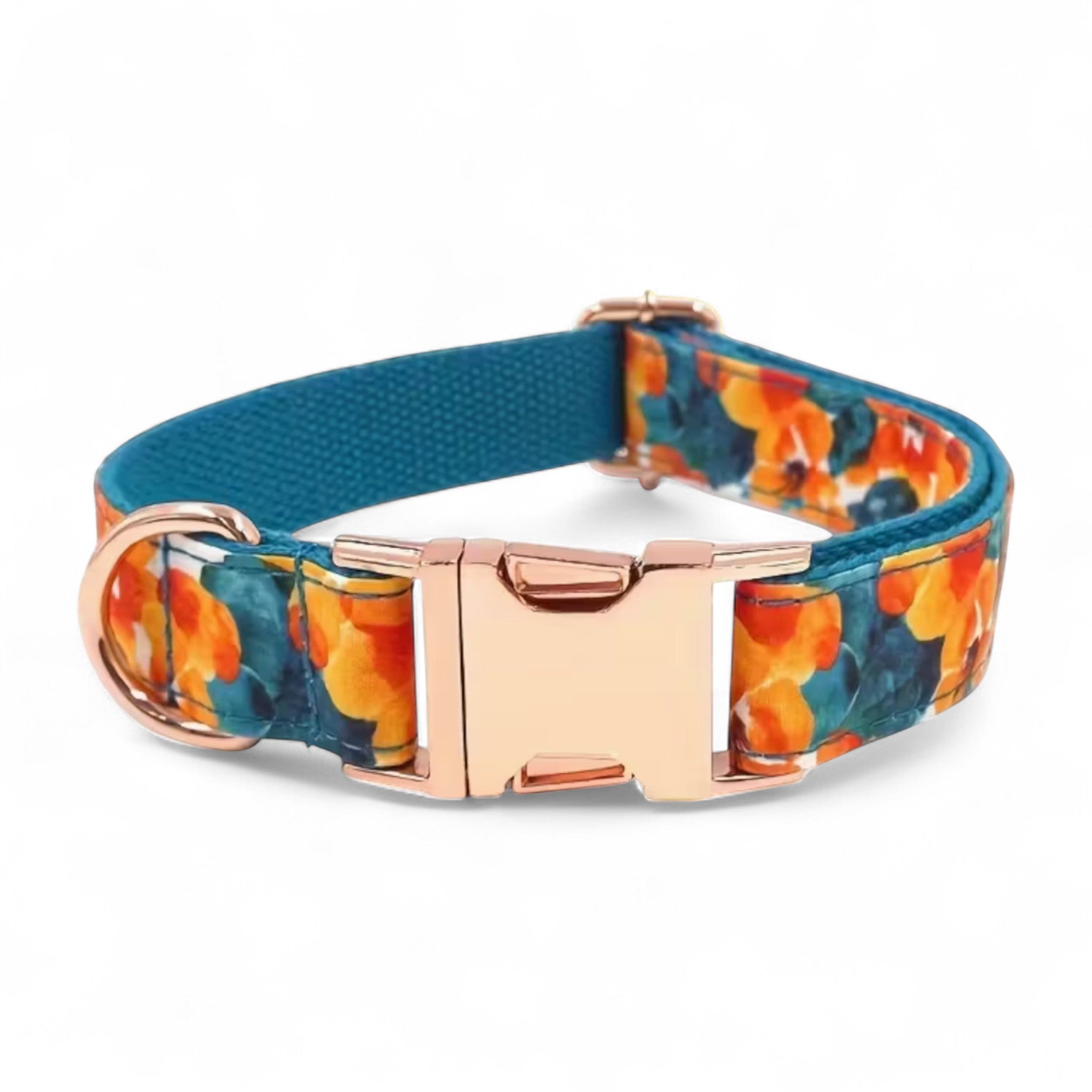Golden Bloom Dog Collar & Leash Set