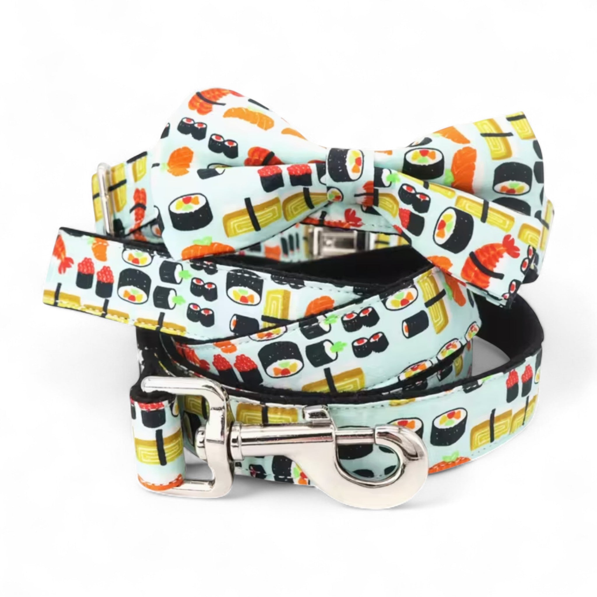 Sushi Roll Dog Collar & Leash Set