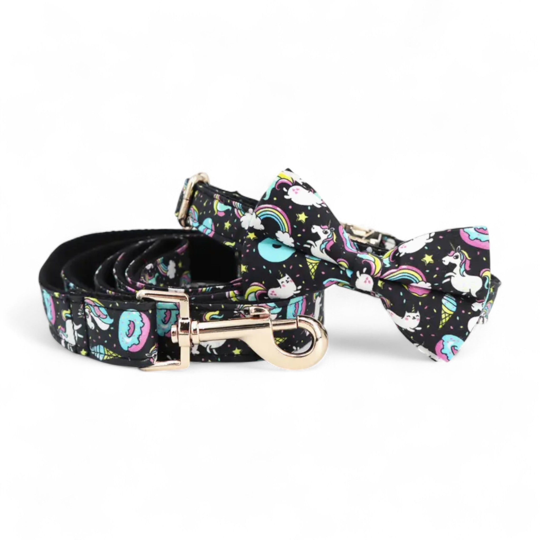 Unicorn Dog Collar & Leash Set