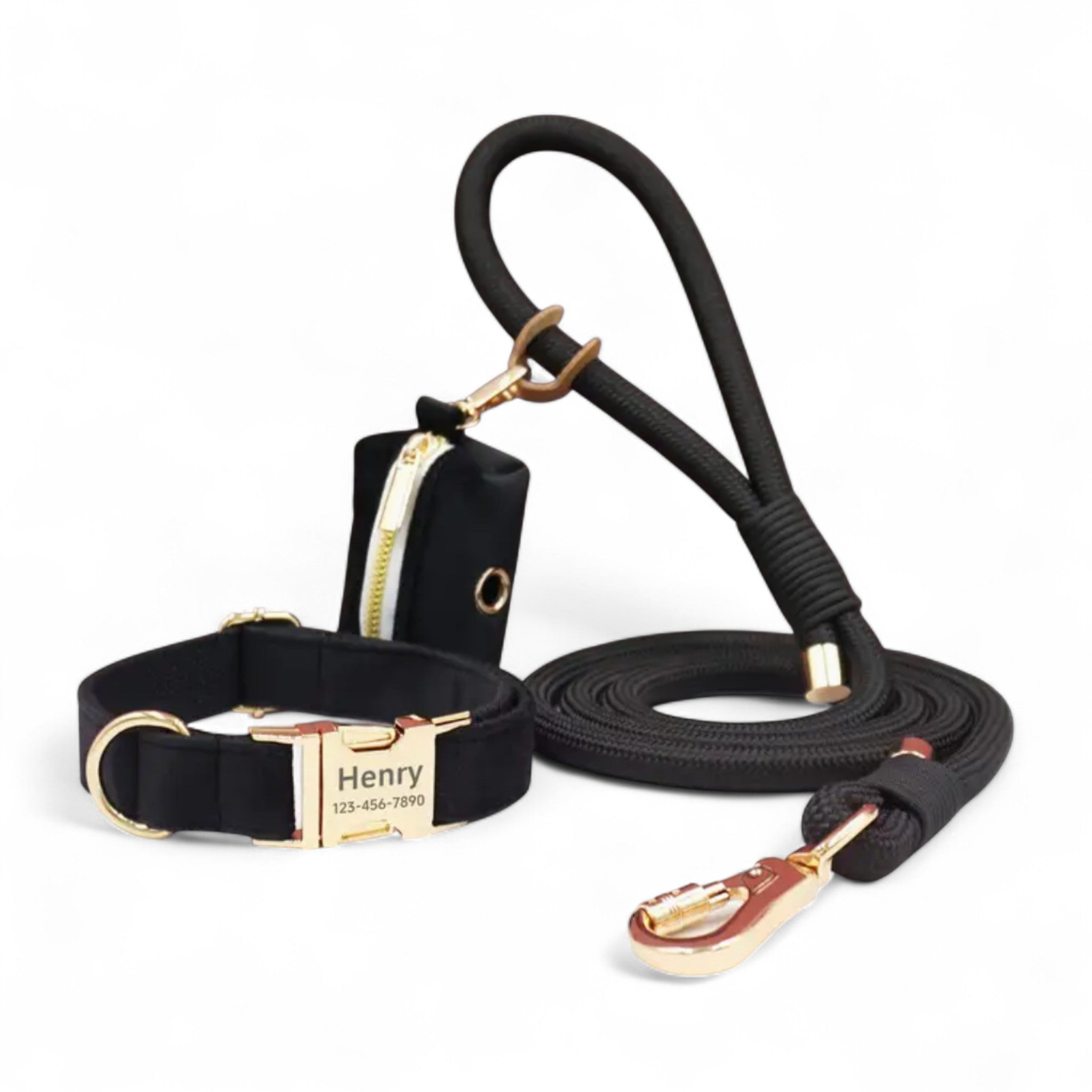 Personalized Rope Leash & Collar Set