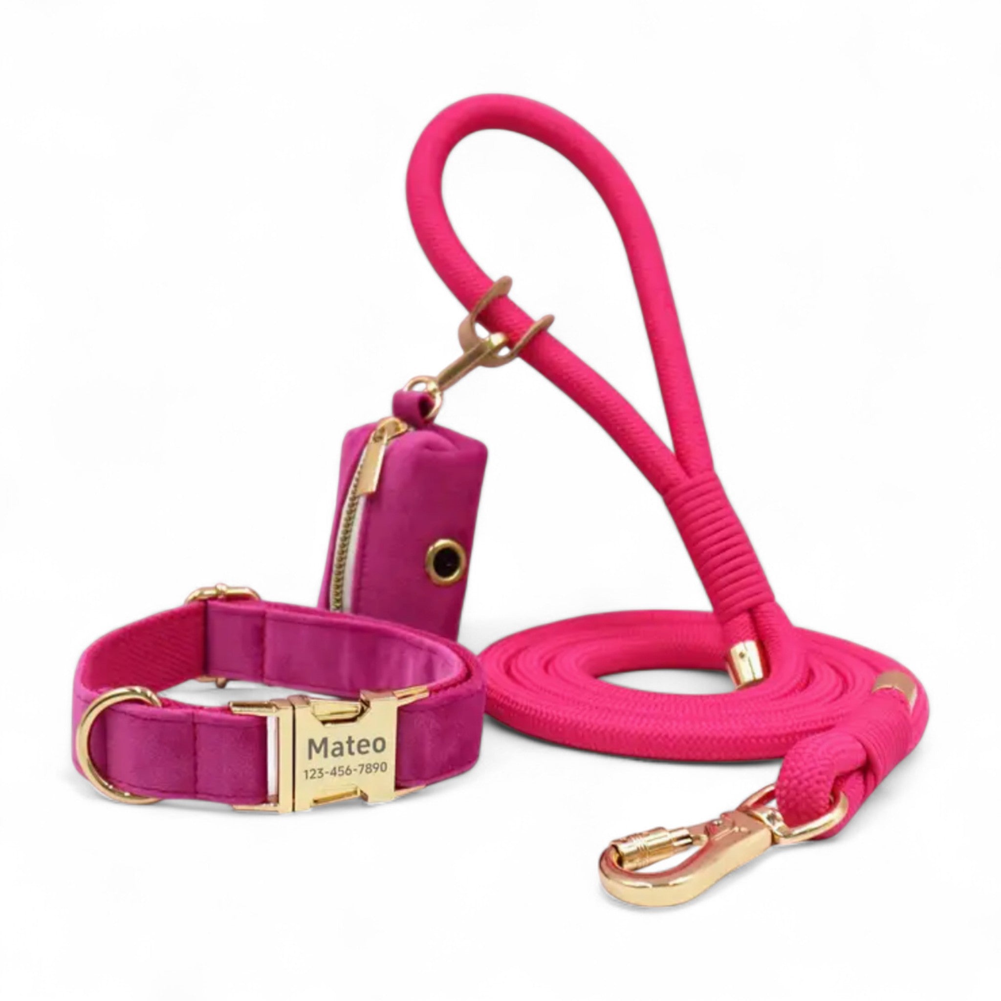 Personalized Rope Leash & Collar Set