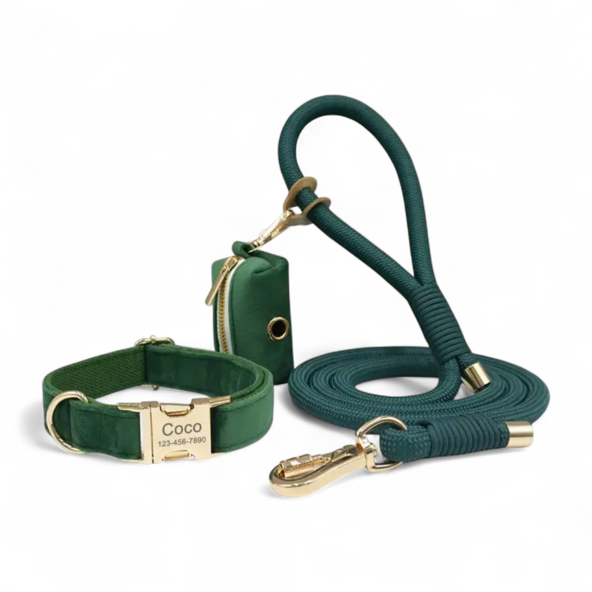 Personalized Rope Leash & Collar Set