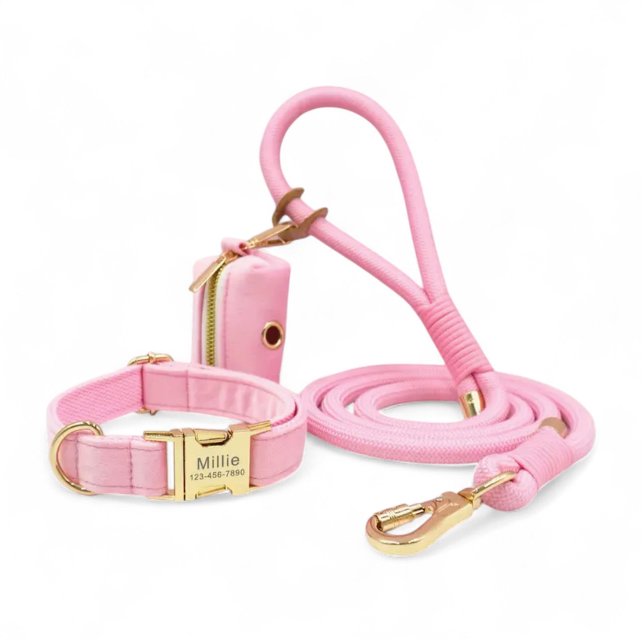 Personalized Rope Leash & Collar Set