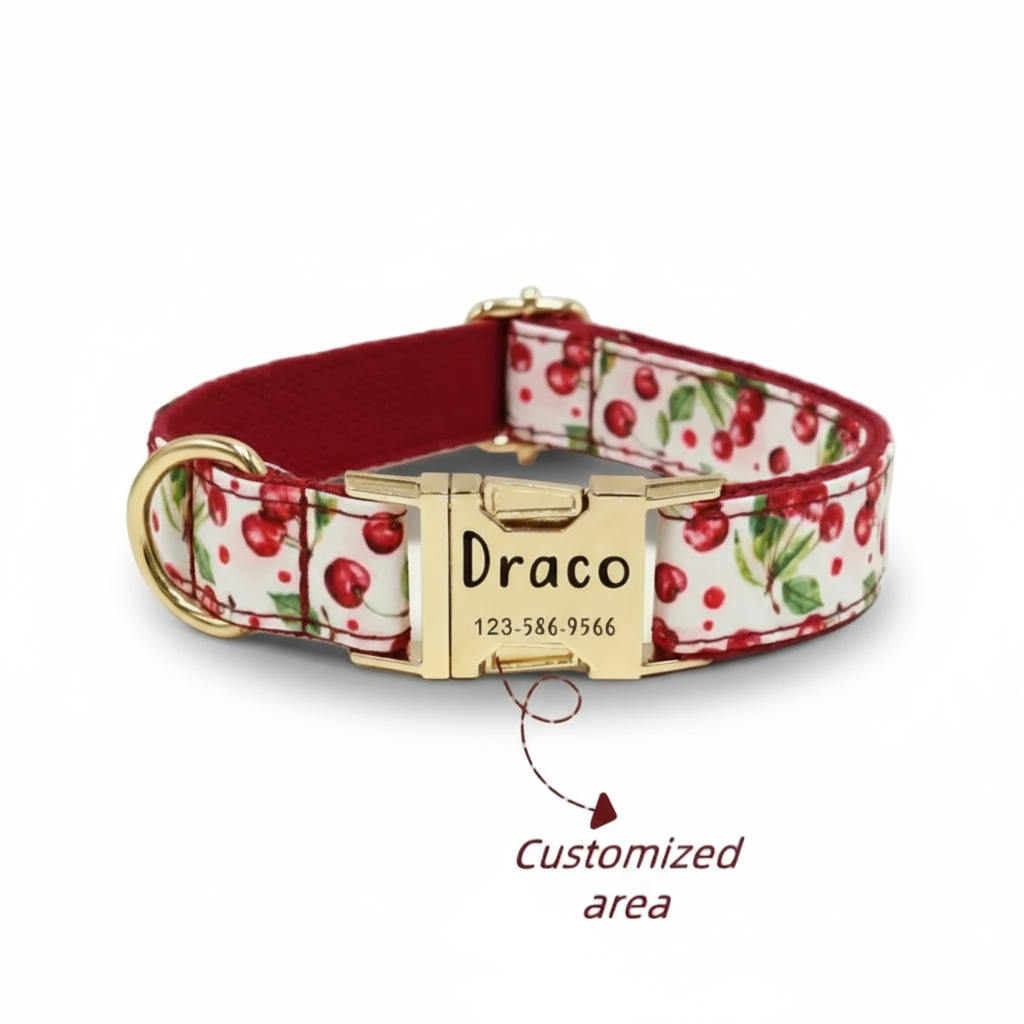 Cherry Blossom Dog Collar