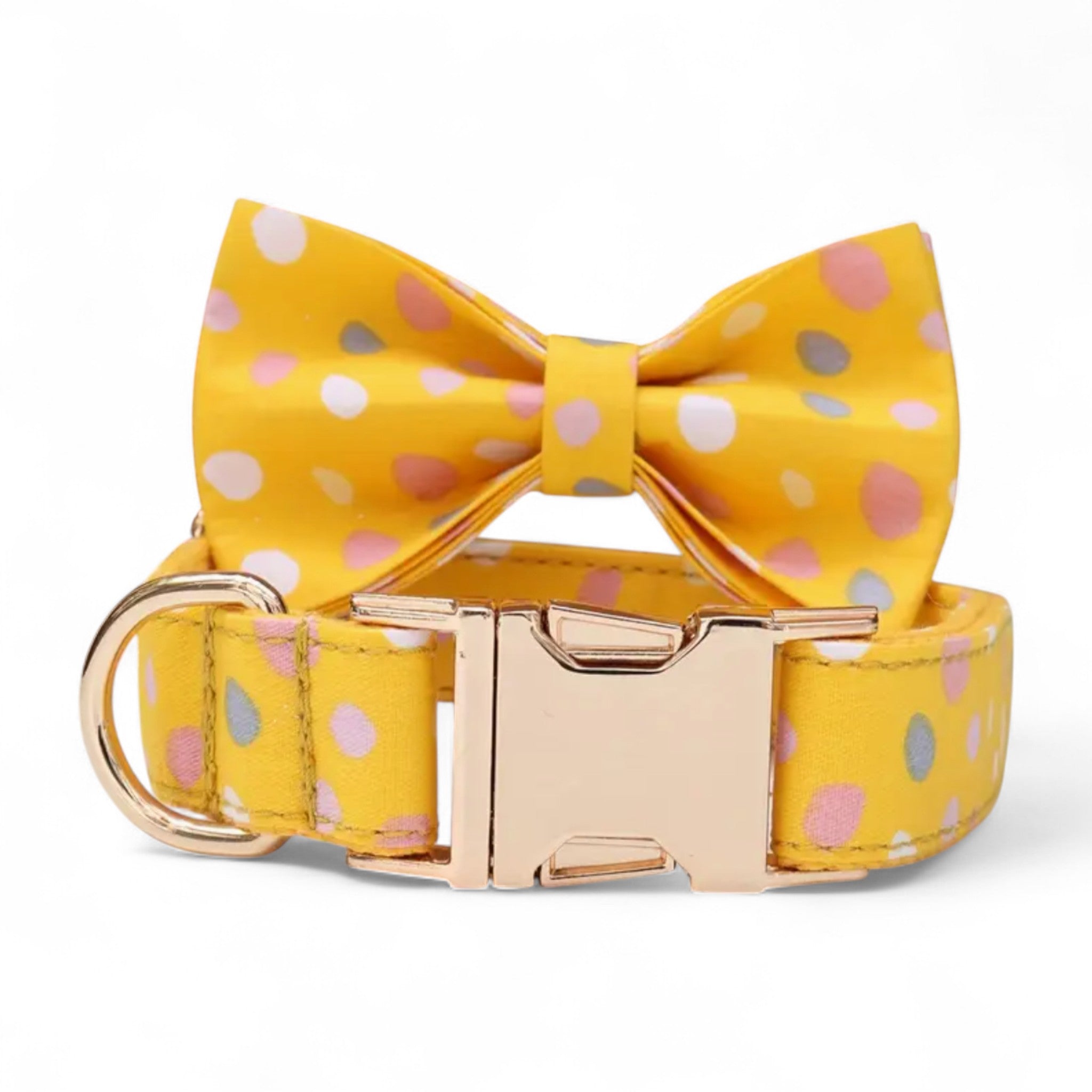 Sunny Dots Dog Collar & Leash Set